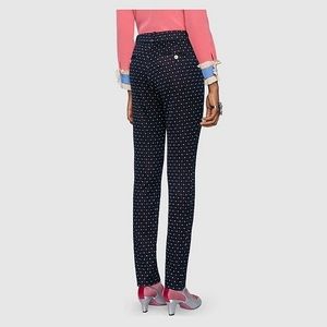 Gucci Empty Hearts Straight Leg Pants Cotton Twill Authentic